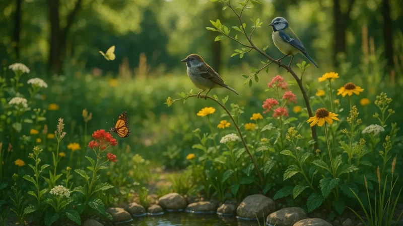 Designing Outdoor Spaces for Wildlife and Biodiversity
